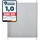 Floordirekt Plissee Faltrollo Magic 110 x 200 cm Silber