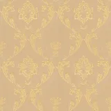 Tadessi Tapete Barock Giulia M1 No 2173 Vliestapete Gold Beige Ornament Barocktapete