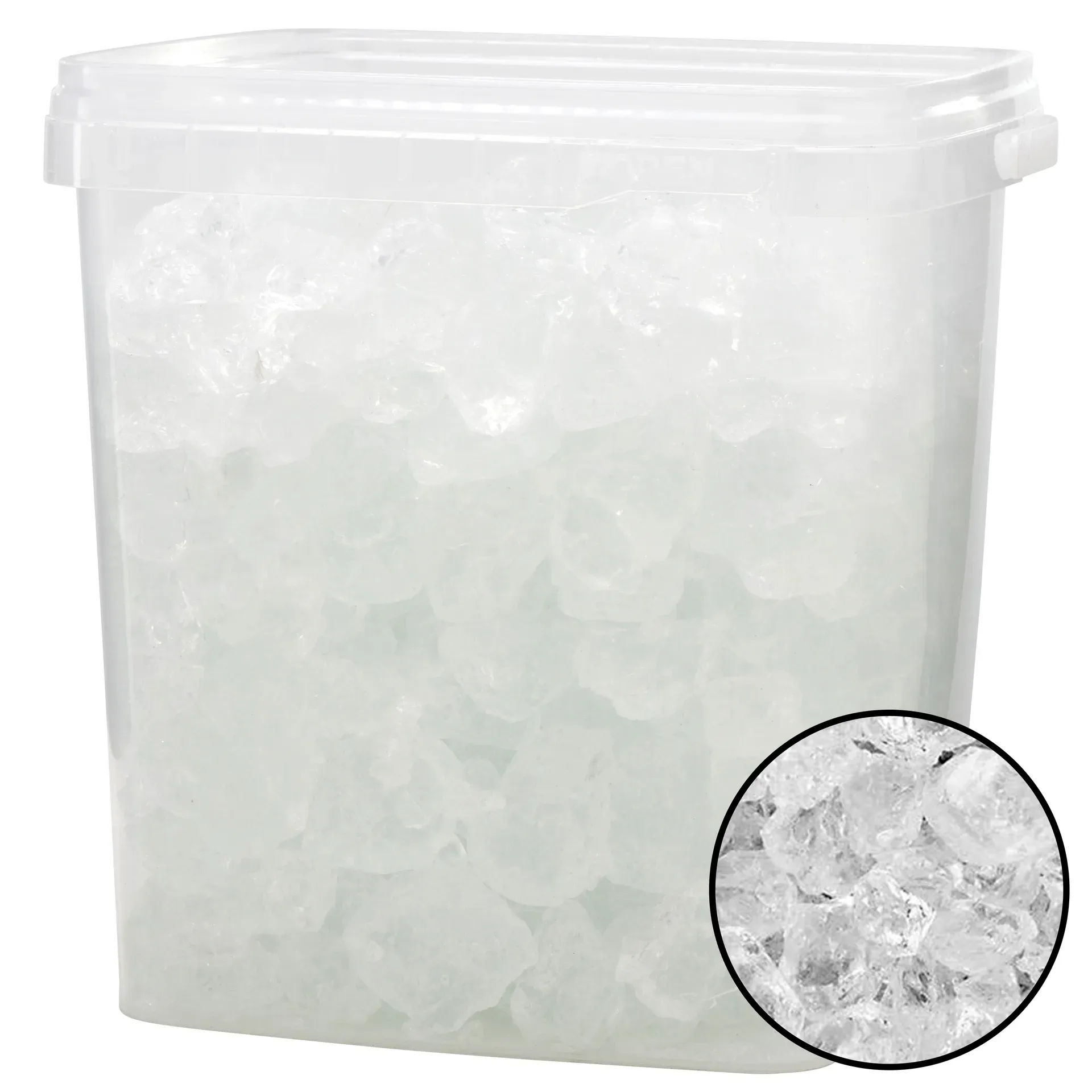 Glassteine 25-30mm 5L Eimer natur