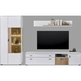 Home Affaire Wohnwand ¦ weiß ¦ Maße (cm): B: 285 H: 180 T: 42.0