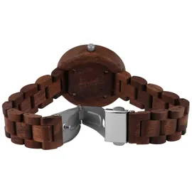 Excellanc Damenarmbanduhr mit Faltschließe aus Holz