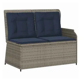 vidaXL Gartenbank 1-tlg 220 x 60 x 85 cm Grau/Marineblau