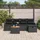 vidaXL Garten-Lounge-Set 6-tlg. schwarz