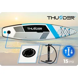 thunder® SUP Board THUNDER MARIS 320 x 75 x 15 cm Blau/Mehrfarbig