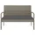 vidaXL Gartenbank 105 x 0 x 0 cm Grau