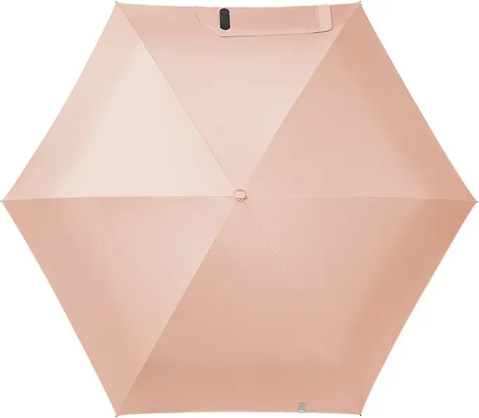 Beneunder BM666, kompakter Schirm mit Schwarzbeschichtung, wind- und wasserdicht für den Außenbereich, rosa