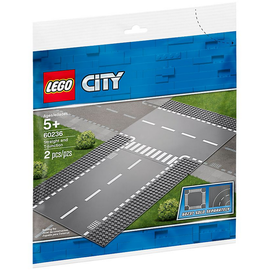 Lego City Gerade und T-Kreuzung 60236