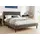 home collective Polsterbett 140x200 und 160x200 cm mit Lattenrost und weichem Bezug, Bettgestell 140x200 cm, Grau, Samtbezug - Grau