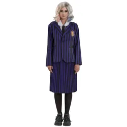 Wednesday Schuluniform  schwarz / lila  Größe: M