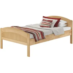 Erst-Holz Überlanges Seniorenbett in zeitlosem Stil Buche natur 120x220 Zubehör wählbar V-60.75-12-220ohne Zubehör