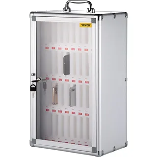 Vevor Handy Aufbewahrungsschrank 1 x 6 cm, Handy Aufbewahrungsbox 32 x 20 x 51 cm 5 kg Speicher Rack, Unabhängiger Handy Aufbewahrungsschrank Wand Montiert Multifunktionale Lagerung Box