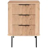 Wolf Möbel BRONX ROUND Kommode mit 3 Schubladen