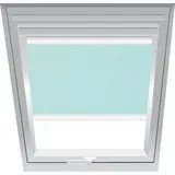 Roto Sichtschutzrollo Türkis 2-R23, 85x112 cm (8/11), Aluminiumschiene,Manuell,R85 SR,Roto