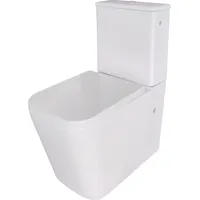 Sanicomfort Aliki Square Stand-WC mit WC-Sitz Weiß