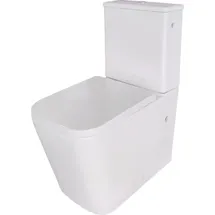 Sanicomfort Aliki Square Stand-WC mit WC-Sitz Weiß