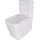 Sanicomfort Aliki Square Stand-WC mit WC-Sitz Weiß