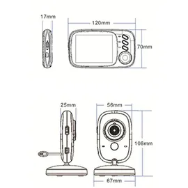 BabyStar Babyphone mit Kamera 3,2 Zoll