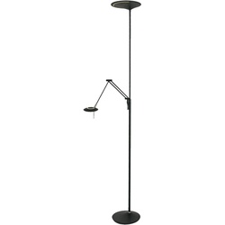 Steinhauer LED-Stehlampe Zodiac Alu, Eisen, Stahl & Metall Schwarz