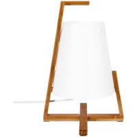 Atmosphera Bambuslampe und Kunststoffschirm H31