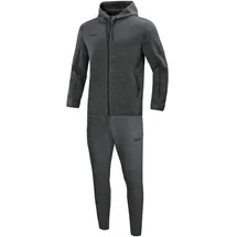 Jako Herren Jogginganzug Premium Basics mit Kapuze, Anthrazit-Meliert, S
