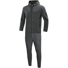 Jako Herren Jogginganzug Premium Basics mit Kapuze, Anthrazit-Meliert, S