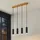 LINDBY Maniva 4-flg. 60 cm rechteckig schwarz