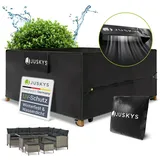 Juskys Gartenmöbel Abdeckplane 200 x 200 x 90 cm - winterfest, wasserdicht, UV-Schutz, Schutzhülle