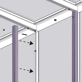 Vitavia Pavillon-Nachrüstsatz Athena 7000 Alu Blank