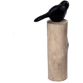 creedwood Vogel-Skulpturen-Set, Natur, Holz, 10x30x20 cm, Dekoration, Skulpturen | Dekoobjekte, Skulpturen