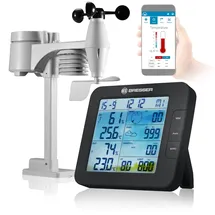 Bresser Tuya Smart Home 7-in-1-Wetterstation ClimateConnect Farbe: schwarz