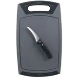 STONELINE Schneidebrett-Set Edelstahl 2-tlg. 9 x 0 cm Schwarz/Weiß