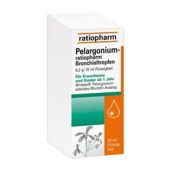 Pelargonium ratiopharm Bronchialtropfen 20 ml