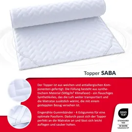 Fdm Topper SABA 90 x 200 cm weiß