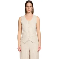 Cartoon Blusentop mit Streifen Beige 40