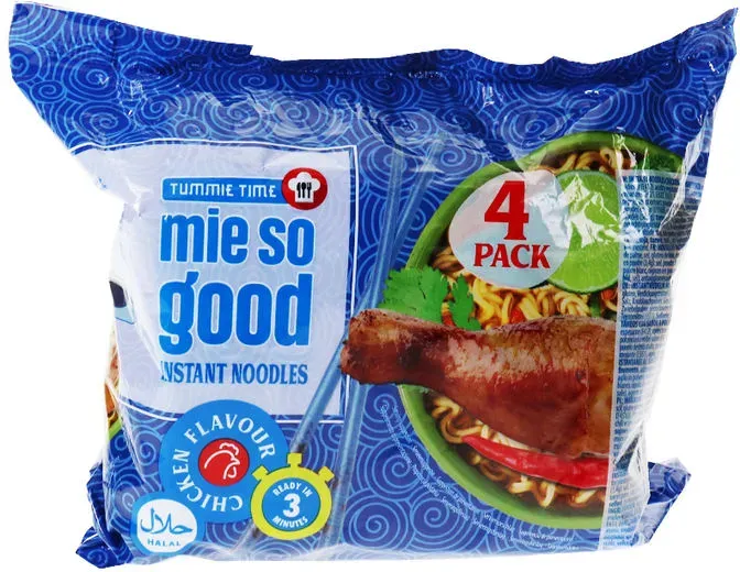 Tummie Time 2 x Instantnudeln Chicken, 4er Pack