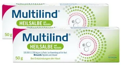 MULTILIND Heilsalbe m.Nystatin u.Zinkoxid 2x50g 100 g