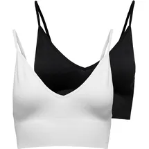 Only ONLVICKY Bustier schwarz/weiß S