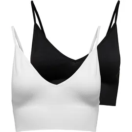 Only ONLVICKY Bustier schwarz/weiß S