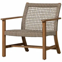 Gartensessel Copper aus Teakholz, Natur