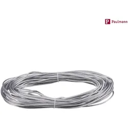 Paulmann LED Seilsystem CORDUO Spannseil, 20 Meter, Ø 2.5mm2, isoliert, für Spannweite 10 Meter, Transparent PAUL-94589