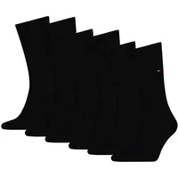 TOMMY HILFIGER Herren Socken, 6er Pack - Classic, Strümpfe, einfarbig Schwarz 43-46