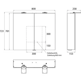 EMCO Pure2 80 cm grau