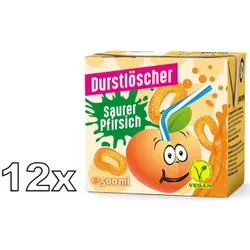Durstlöscher Saurer Pfirsich Erfrischungsgetränk 12x500ml