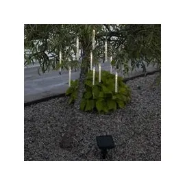 Star Trading LED Solar Lichterkette 180 cm Acryl Transparent