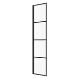 Badplaats Essos Walk-In-Dusche 40 x 200 cm Schwarz