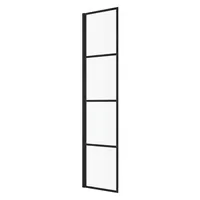 Badplaats Essos Walk-In-Dusche 40 x 200 cm Schwarz