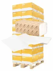 Satino HiCycle Handtuchpapier, V-Falz, 2-lagig, weiß, PT3 278511 , 1 Palette = 32 Kartons à 20 Packungen à 160 Blatt