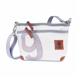 360° Taschen Deern Lütt Beuteltasche Segeltuch Weiß/Grau