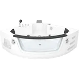 AcquaVapore Whirlpool Eckbadewanne 140 x 140 cm (W05R-SC)