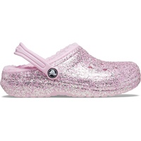 Crocs Kids’ Classic Lined Glitter Clog 33-34 EU Flamingo - 33/34 EU